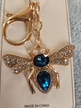 Nicole Bee Bag Charm / Keychain Gold-tone